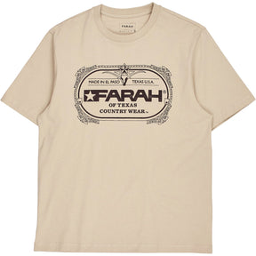 Farah Beige Mattingly Graphic T-Shirt