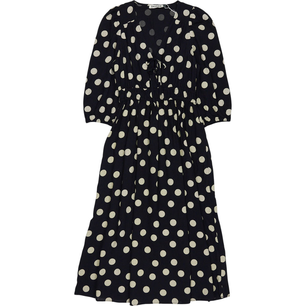 Baukjen Black Polka Dot Olesia Midi Dress