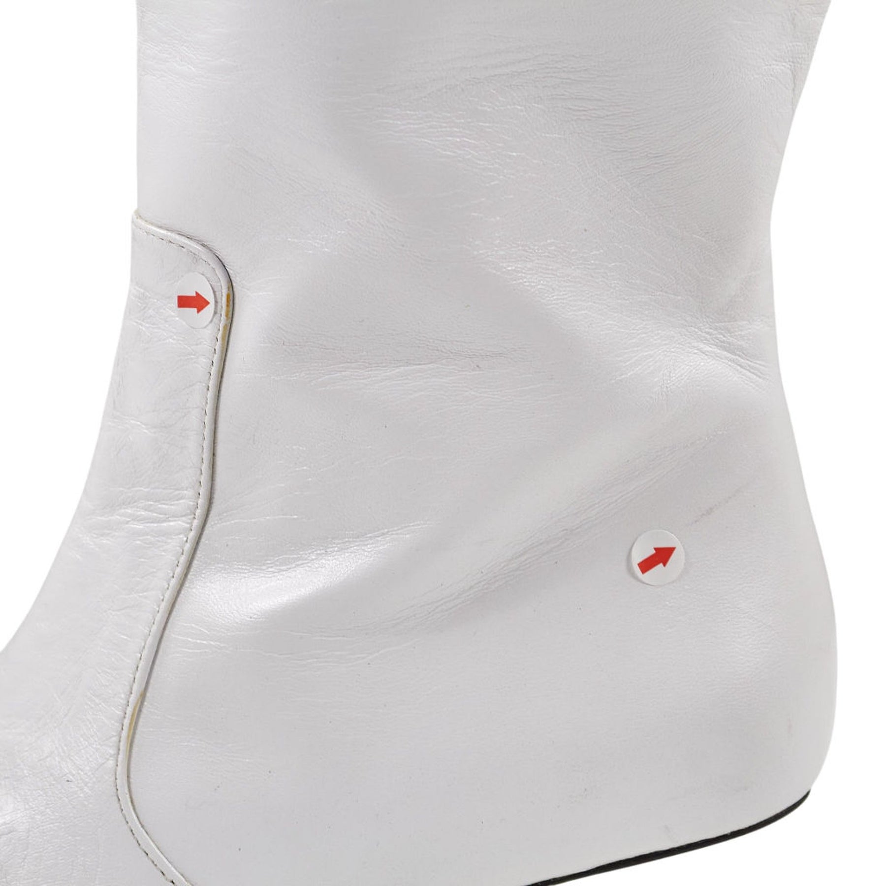 Mother of Pearl White Knee-High Boots
