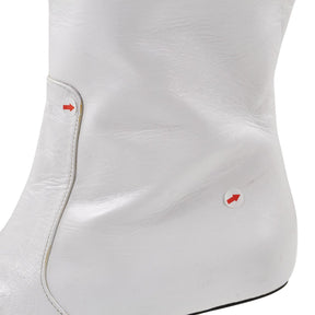 Mother of Pearl White Knee-High Boots