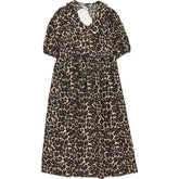 Baukjen Brown Leopard Imogen Midi Dress