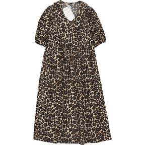 Baukjen Brown Leopard Imogen Midi Dress
