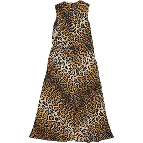 Zara Leopard Print Sleeveless Maxi Dress