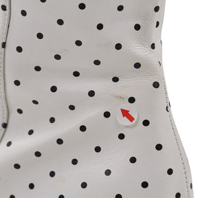 Mother of Pearl Polka Dot Knee-High Boots EU 40