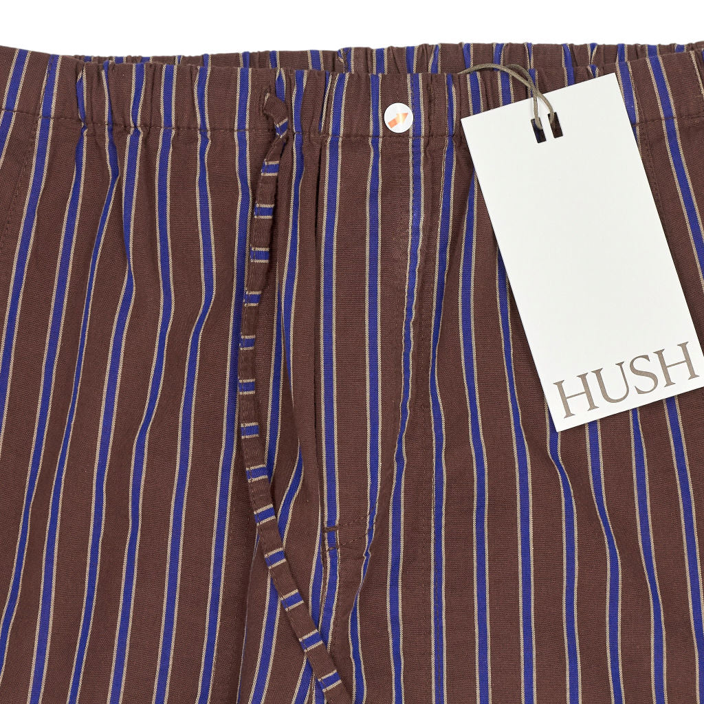 Hush Chocolate Stripe Cotton Trousers