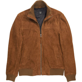 Superdry Brown Suede Bomber Jacket