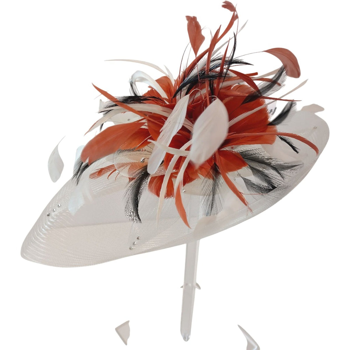 Magpie Accessories Ivory Feather Fascinator