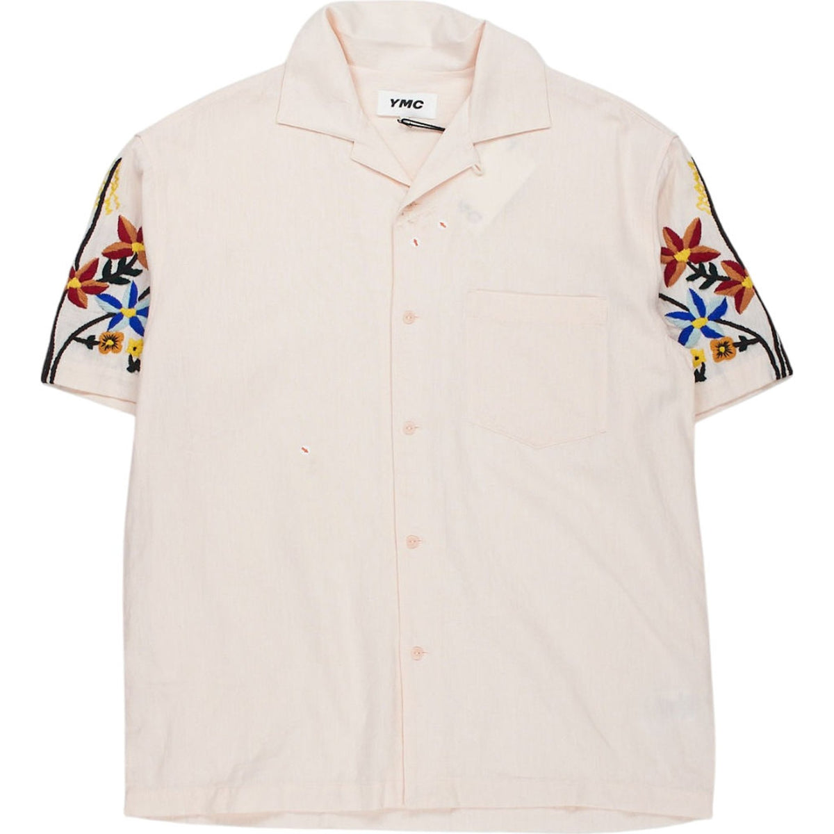 YMC Light Pink Embroidered Shirt