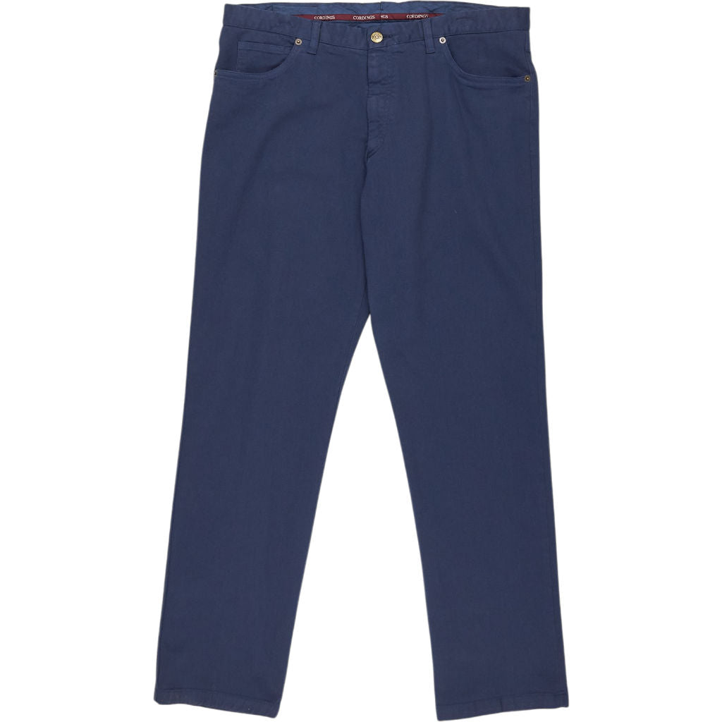 Cordings Blue Trousers Cotton Blend