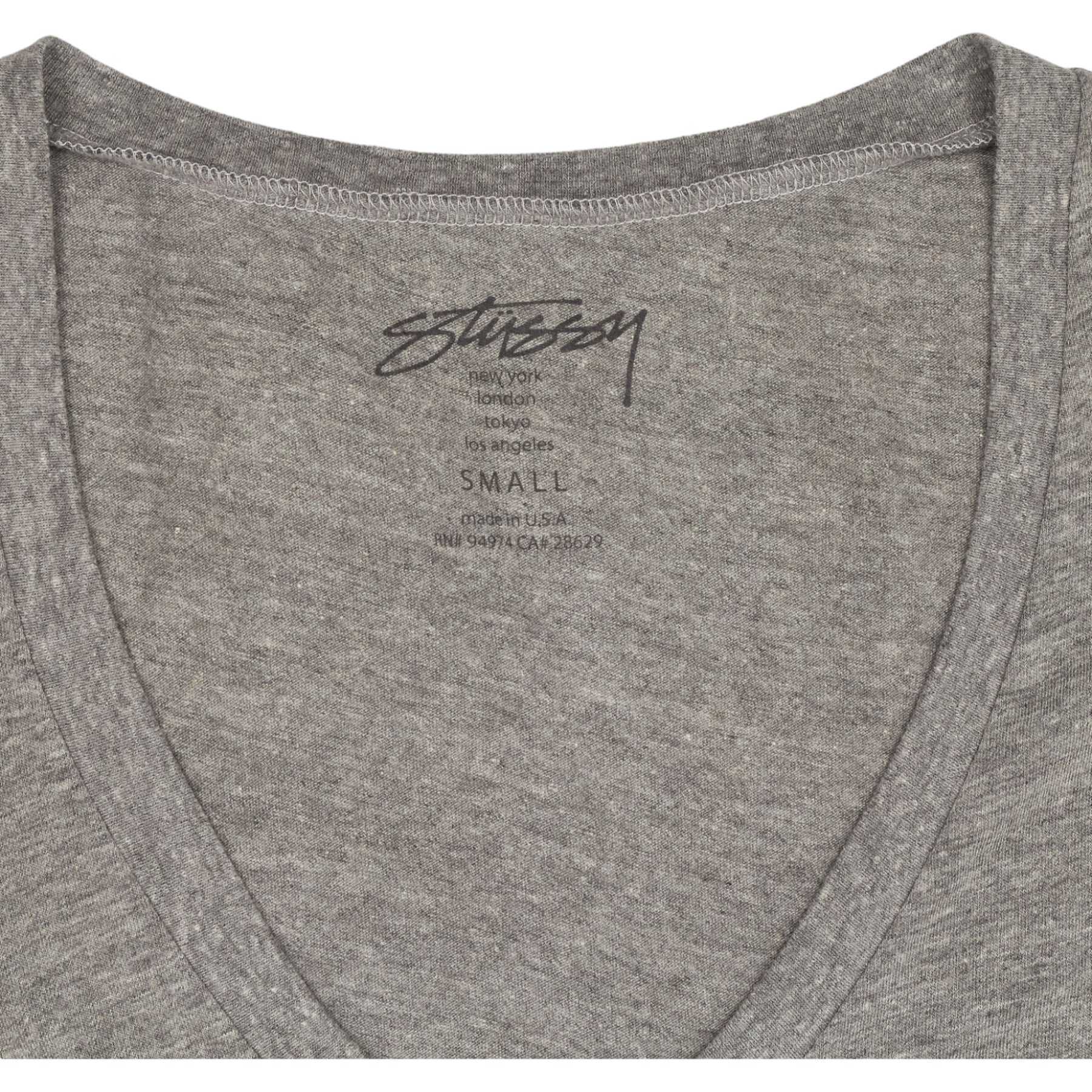 Stussy Grey Beat Down T-Shirt