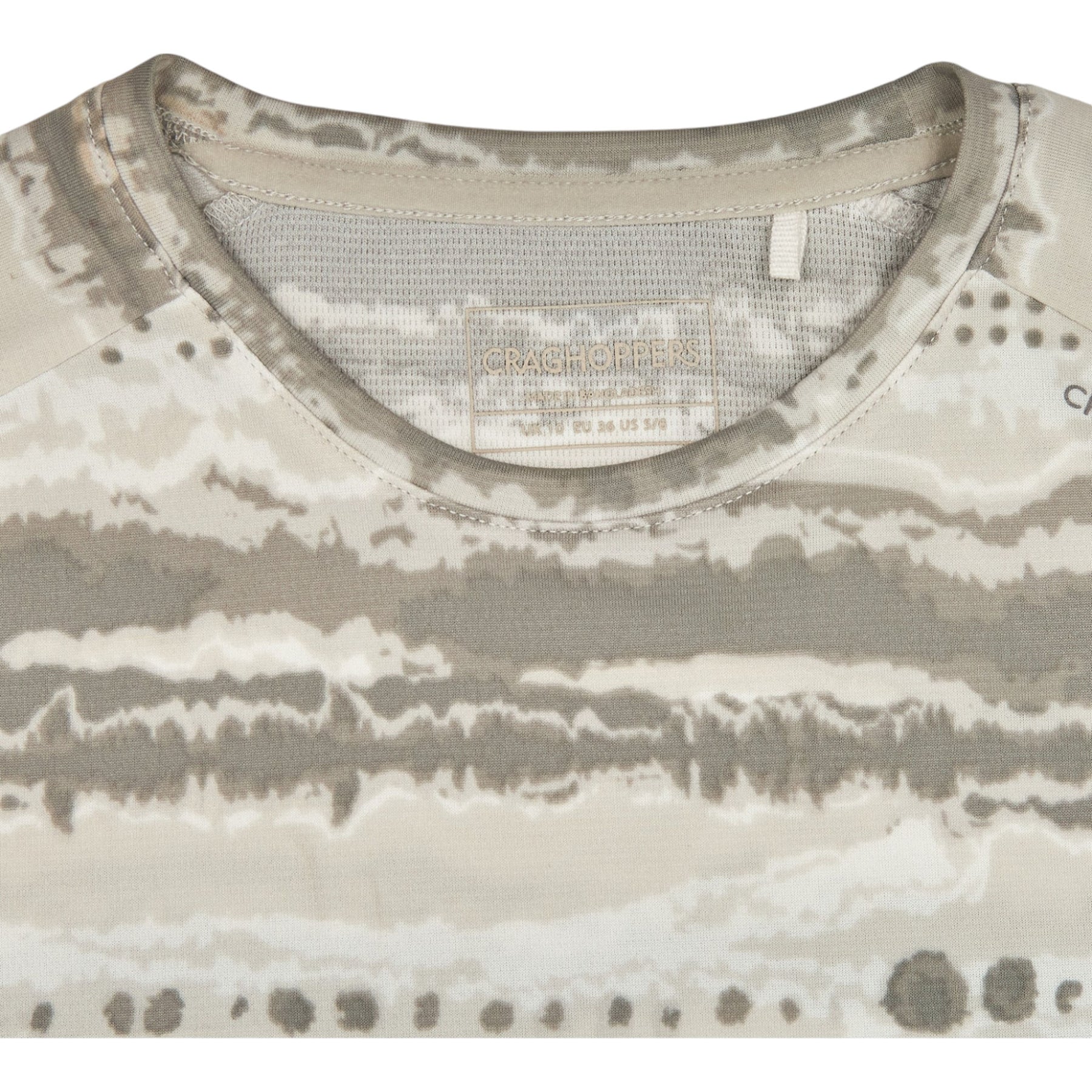 Craghoppers Taupe Patterned Activewear Top