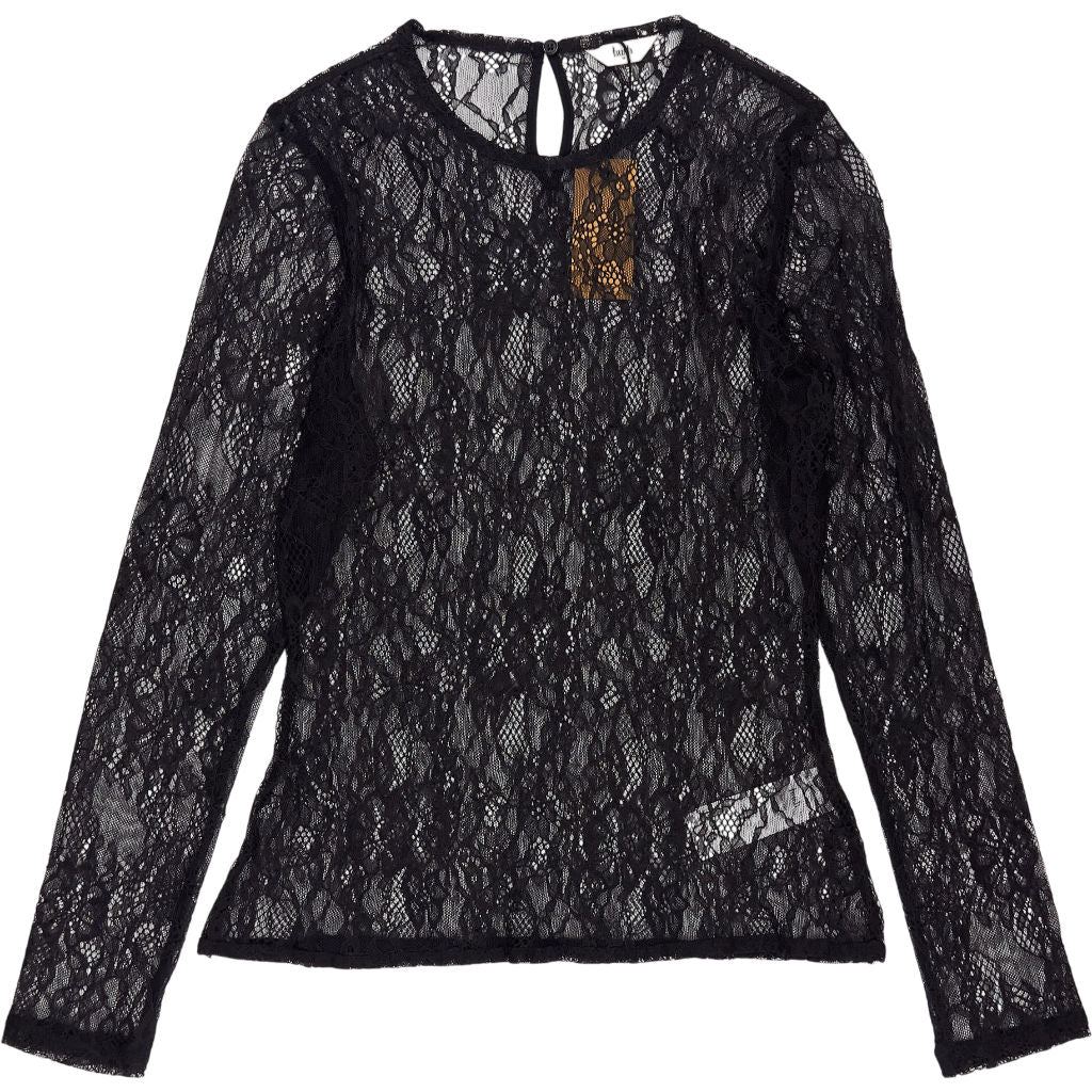 Hush Black Devlin Lace Long Sleeve Top