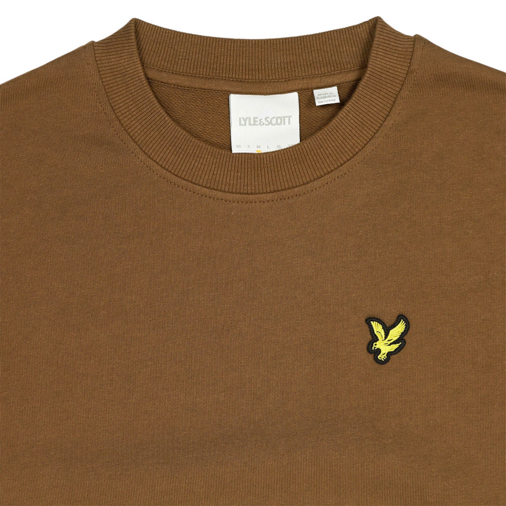 Lyle & Scott Brown Cropped Sweatshirt