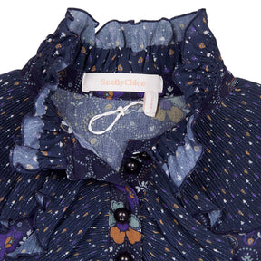 See by Chloé Blue Floral Dress