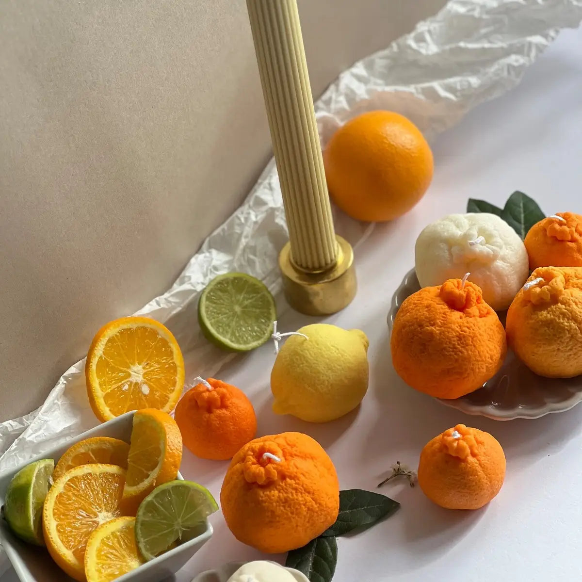 Clementine Shaped Candle