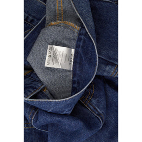 Wyse Blue High-Waisted Denim Trousers