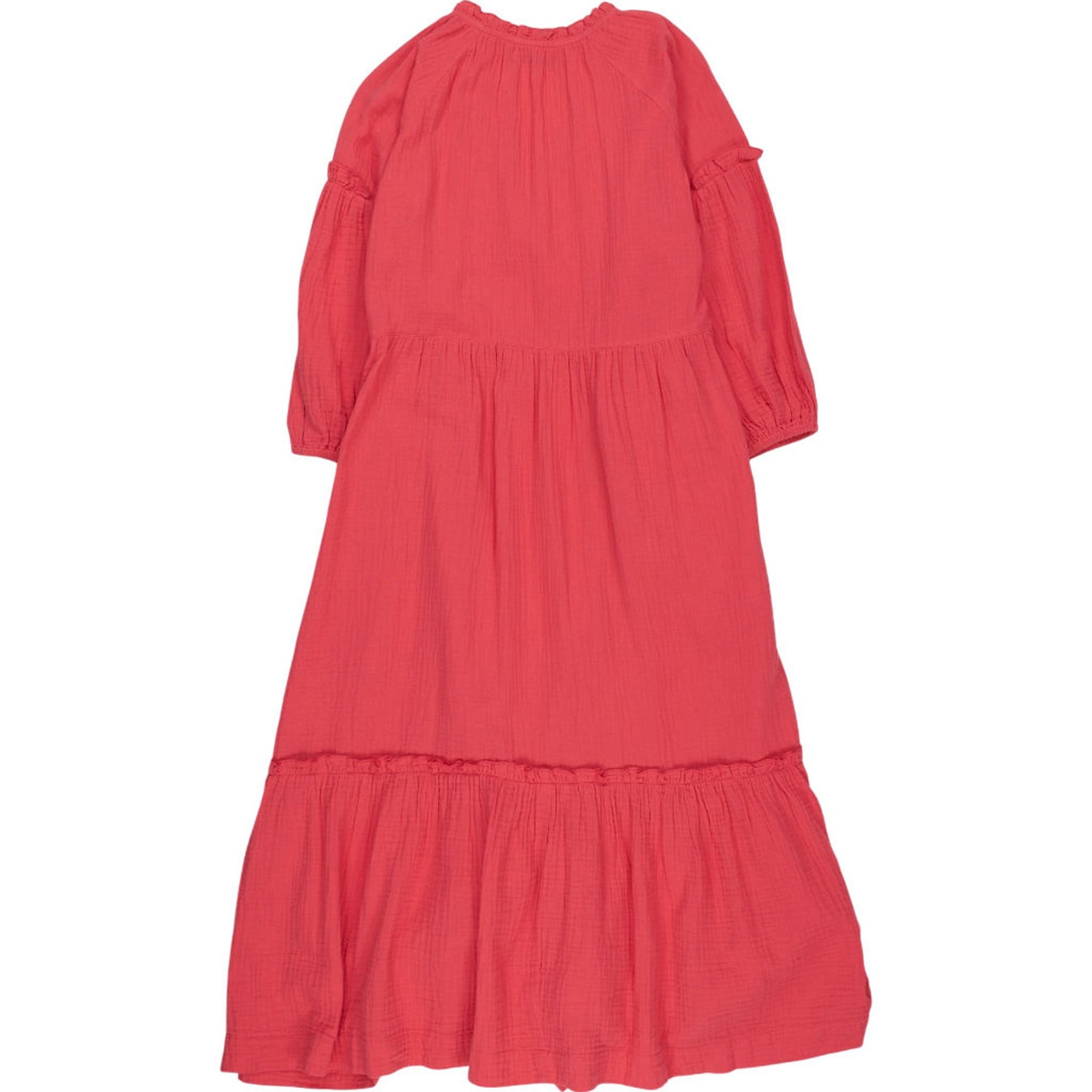 NRBY Pink Crinkle Midi Dress
