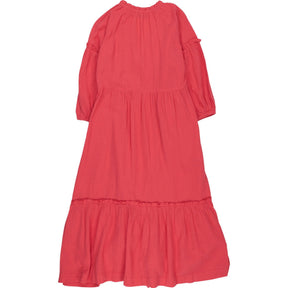 NRBY Pink Crinkle Midi Dress
