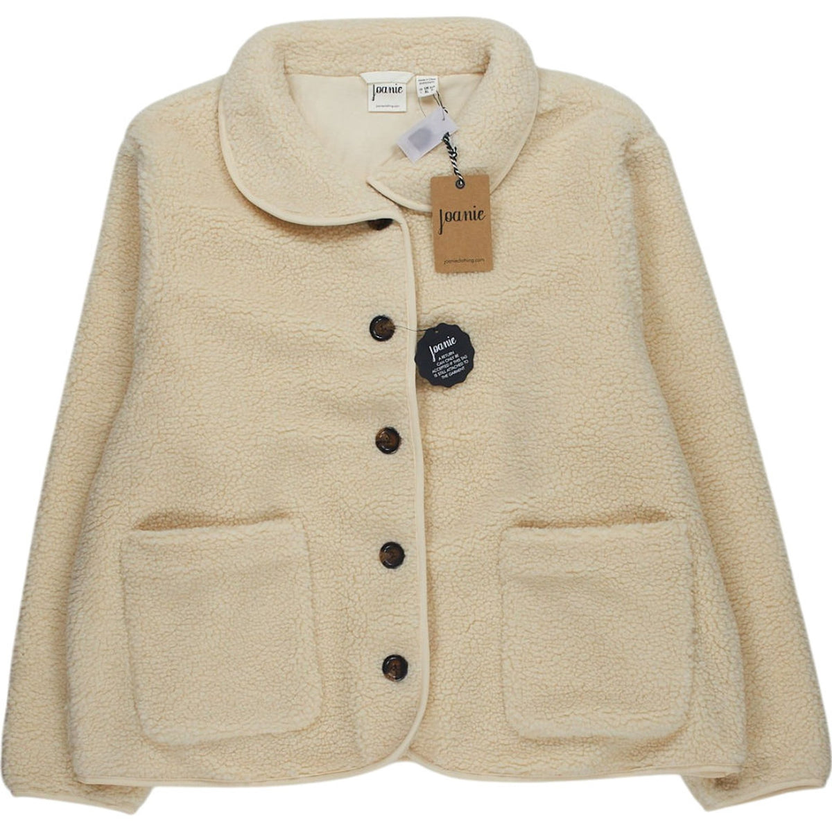 Joanie Cream Teddy Jacket UK
