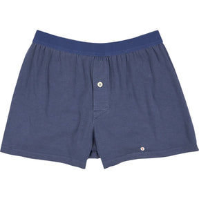 Hamilton & Hare Blue Boxer Button Shorts