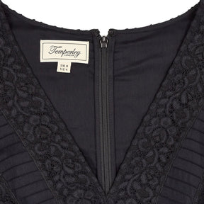 Temperley London Black Lace Midi Dress