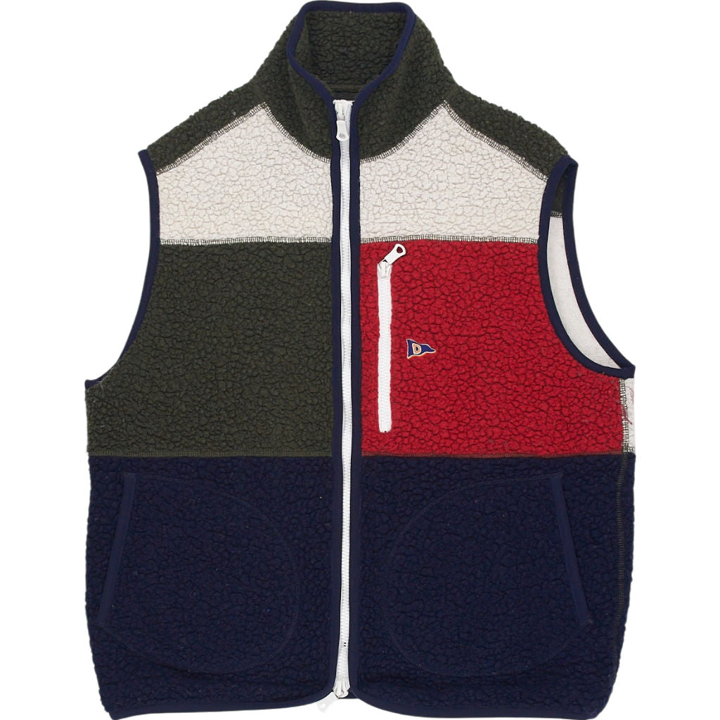 Drake's Multi-Colour Fleece Vest M