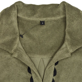 WYSE Khaki Holly Towelling Dress