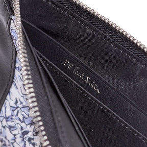 PS Paul Smith Black Patterned Zip Wallet