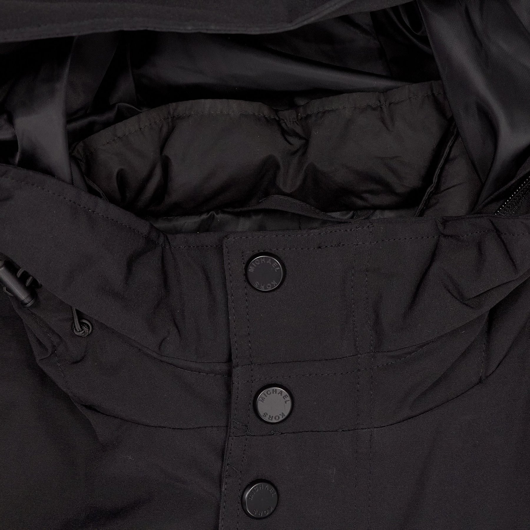 Michael Kors Black Hooded Parka Coat