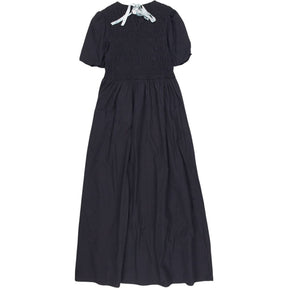 Omnes Black Poplin Maxi Dress