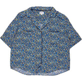 Brora Blue Floral Short Sleeve Shirt