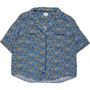 Brora Blue Floral Short Sleeve Shirt