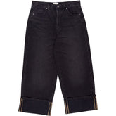 Hush Black Cotton Wide Leg Jeans