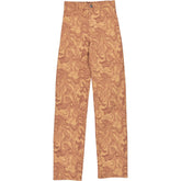 Motel Brown Bhavna Trousers Fluid Marbling