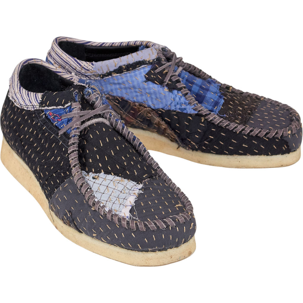 By Walid Patchwork Trainers Blue