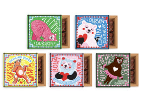 French Chocolate Marshmallow Bears Gift Box