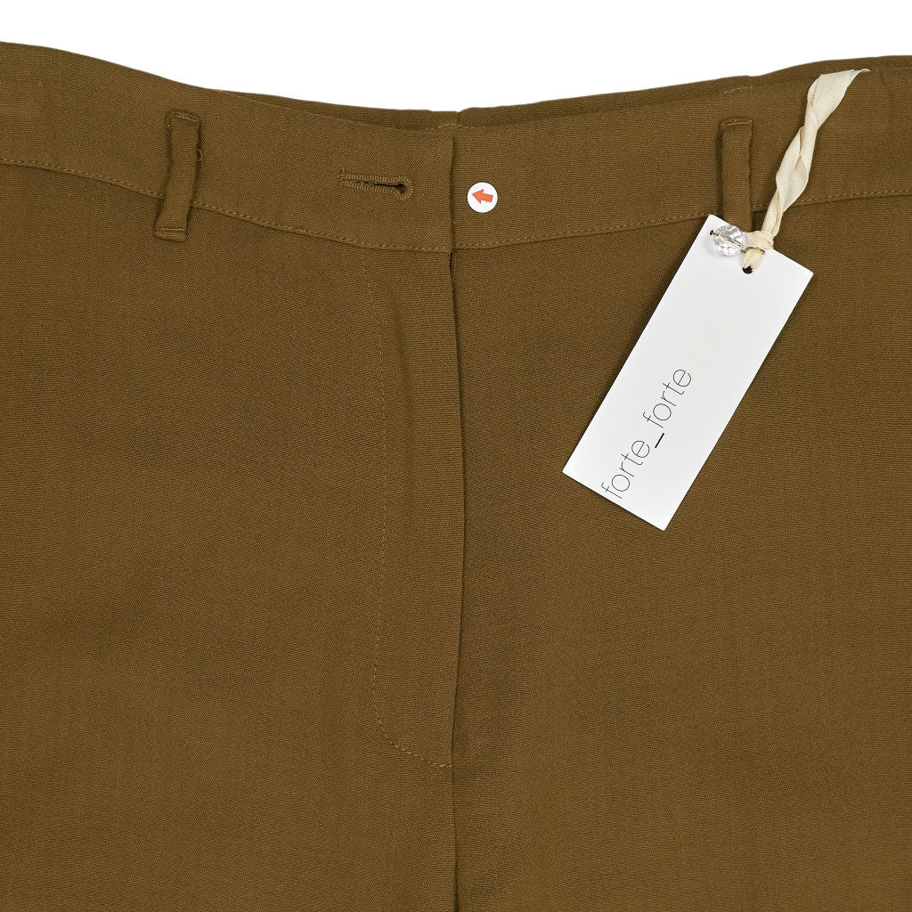Forte Forte Khaki Wool Viscose Trousers