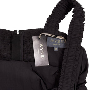 WYSE Black Audrey Taffeta Dress