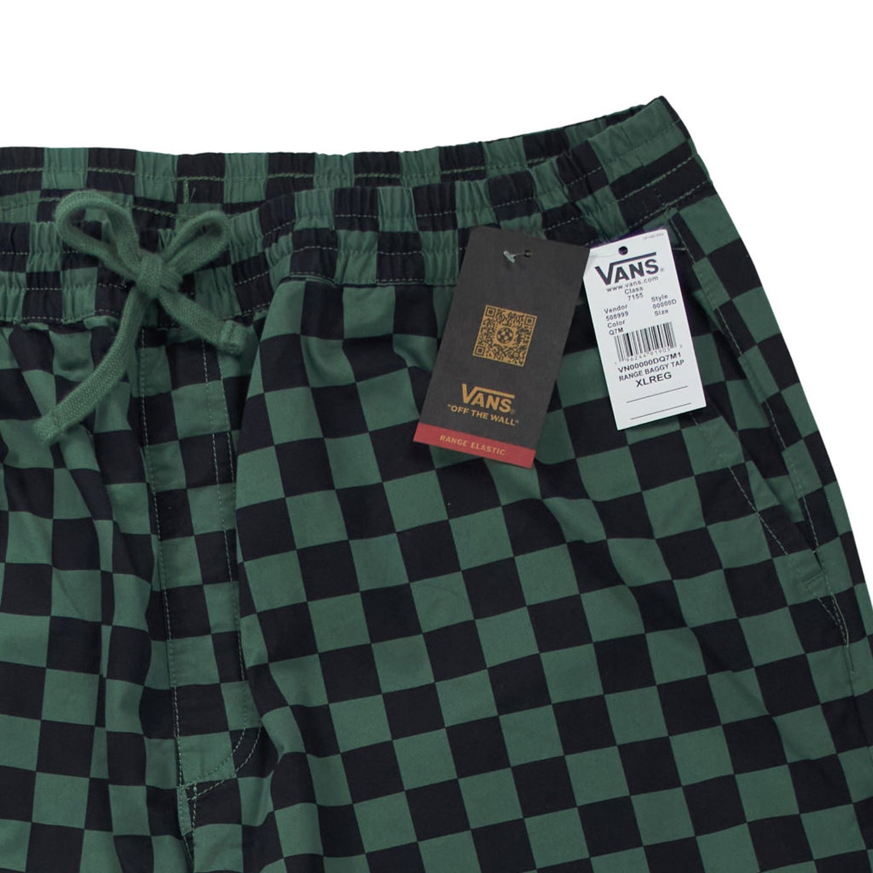 Vans Green Checkered Baggy Tapered Trousers