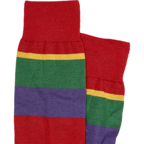 Drakes Multicolour Striped Socks