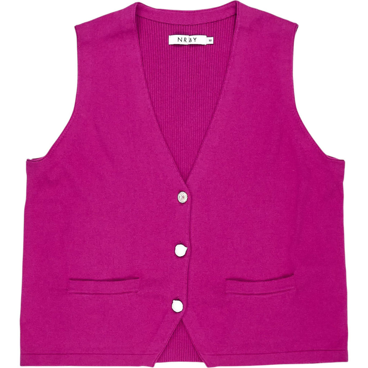NRBY Pink Cashmere Vest