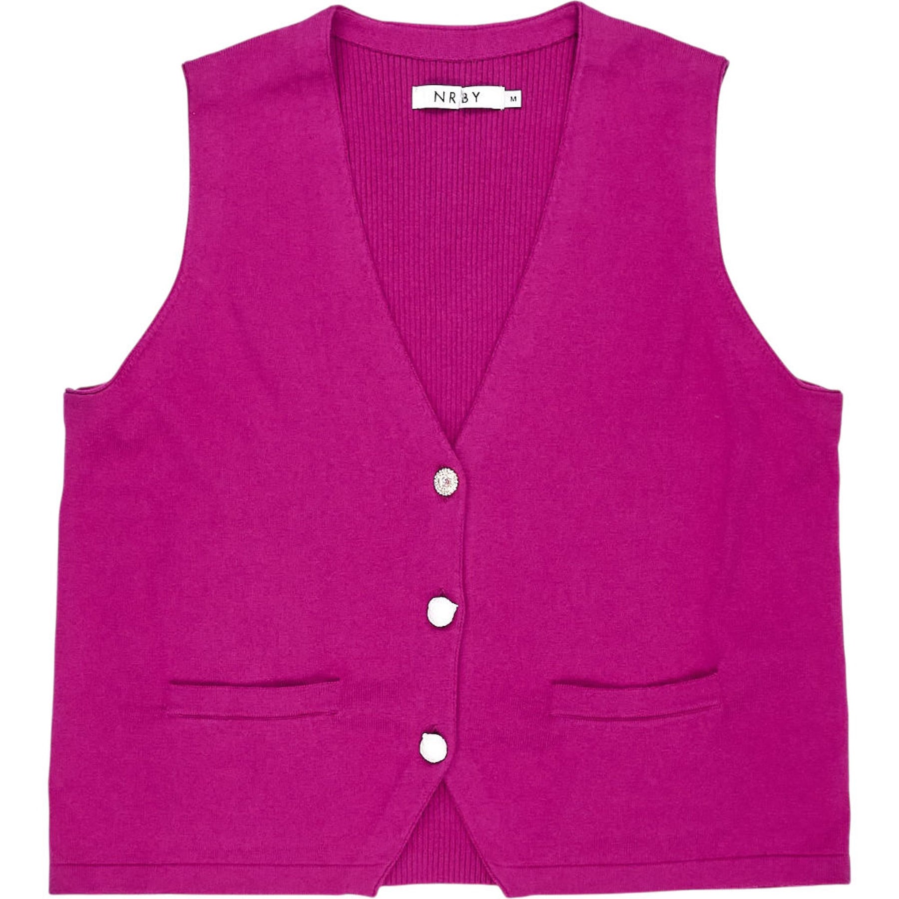 NRBY Pink Cashmere Vest