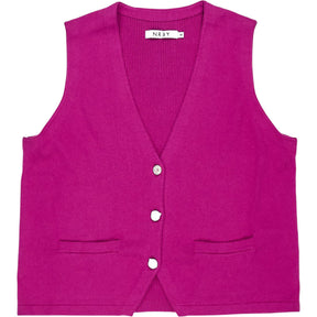 NRBY Pink Cashmere Vest