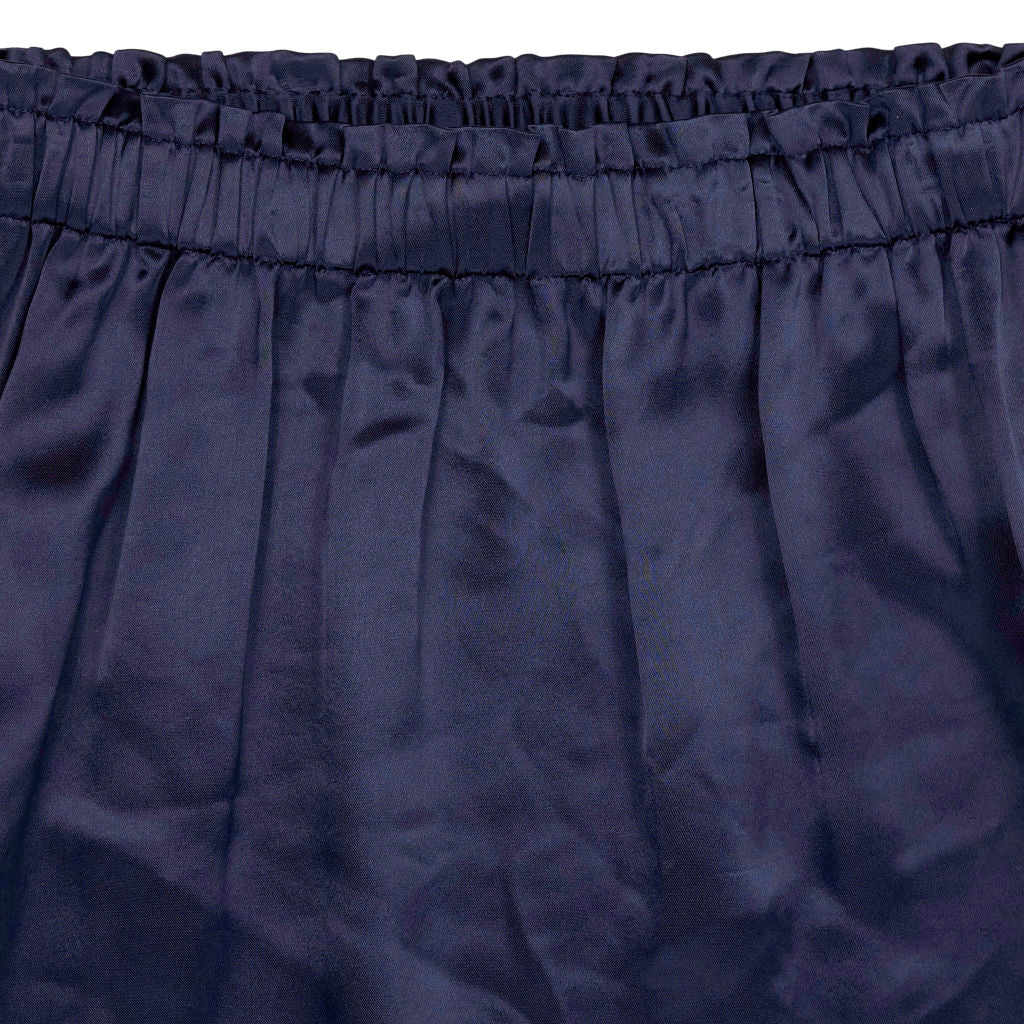 Wyse Navy Blue Midi Skirt