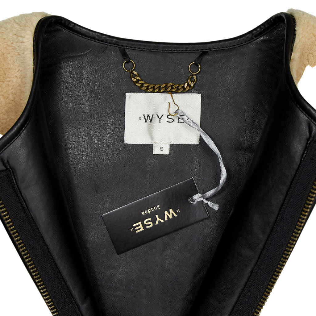 WYSE Ecru Willow Borg Gilet