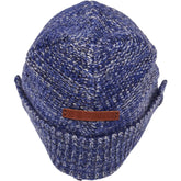 Folk Blue Knit Cap