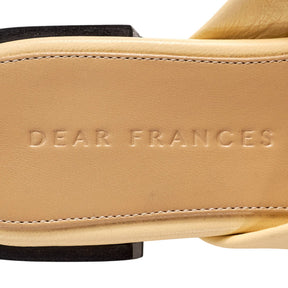 Dear Frances Cream Leather Sandals