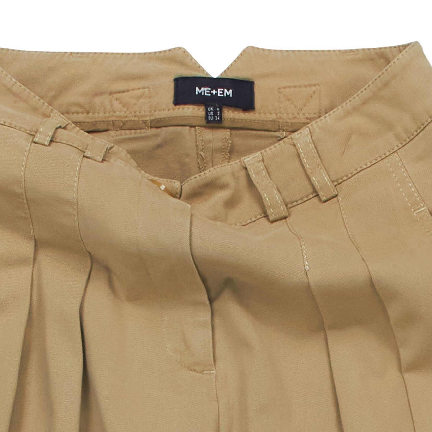 Me+Em Beige Wide Leg Trousers