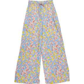 OMNES Blue Floral Wide-Leg Trousers