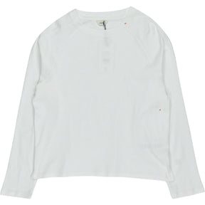 Hush White Cotton Raglan Top